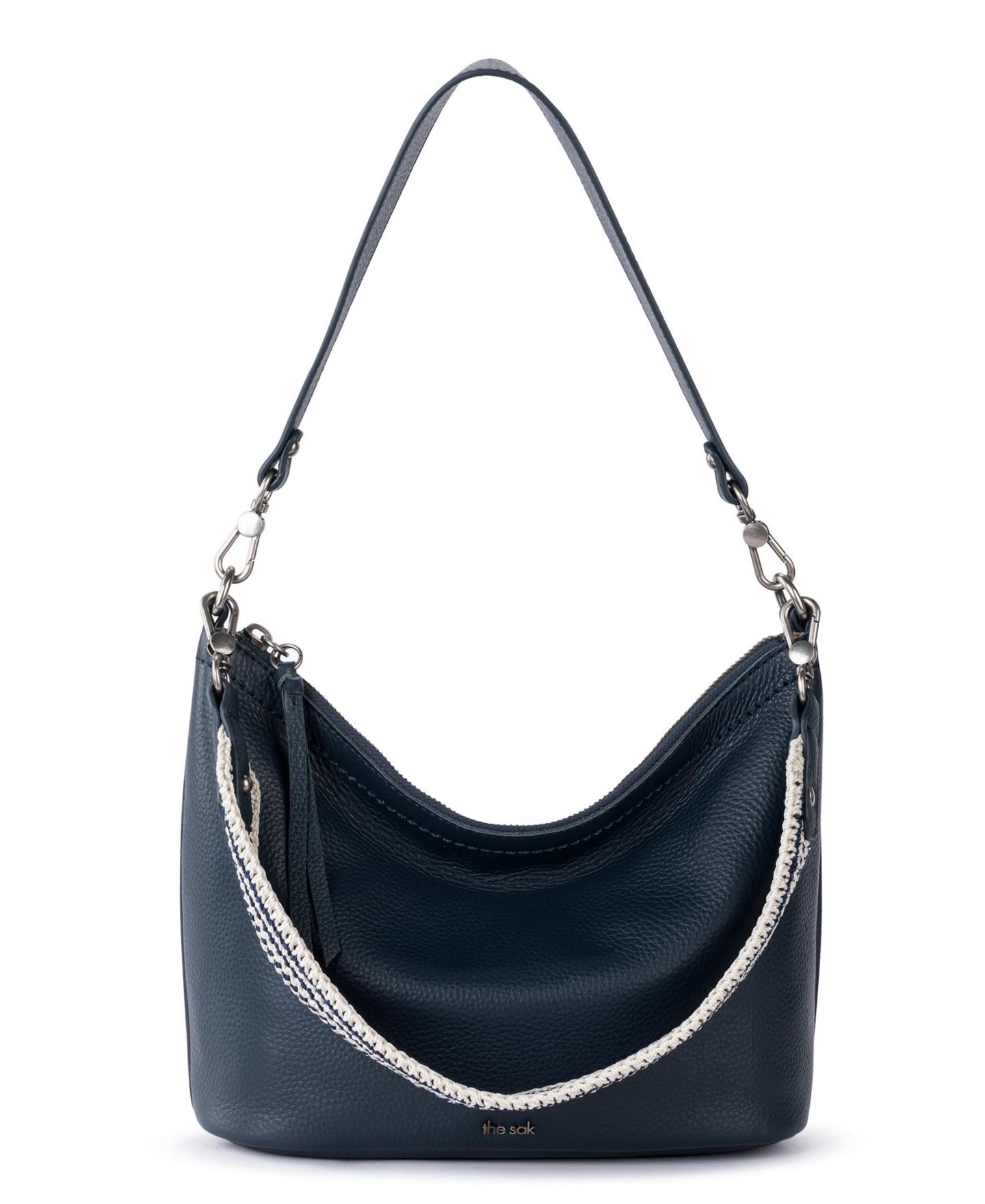 Женская сумка The Sak Jasmine Leather Medium Hobo Handbag, цвет: Индиго — фото 5