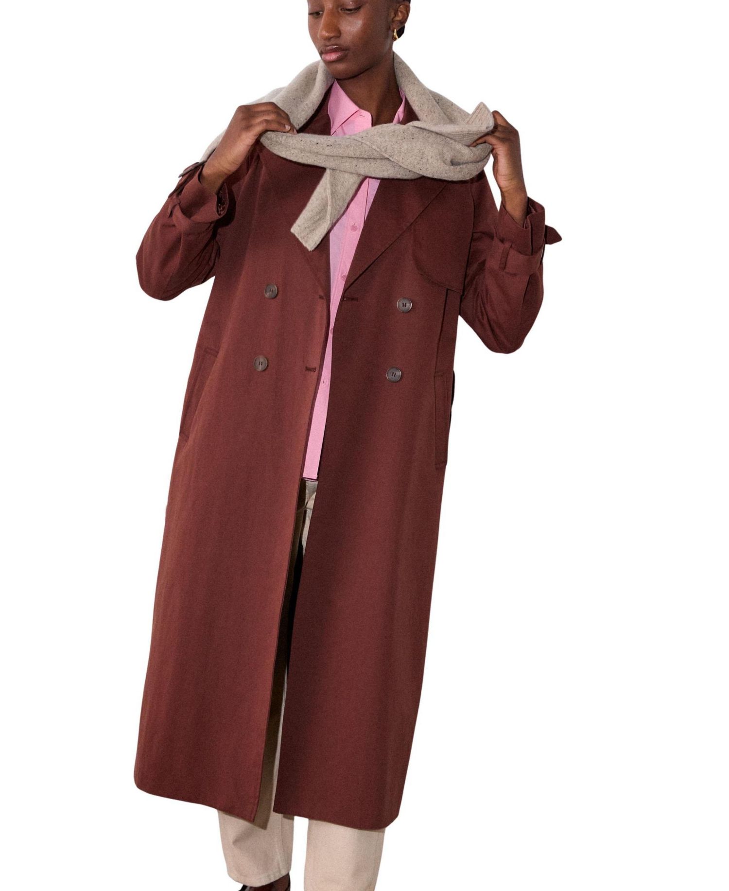 Women's Valentina Double-Breasted Trench Coat