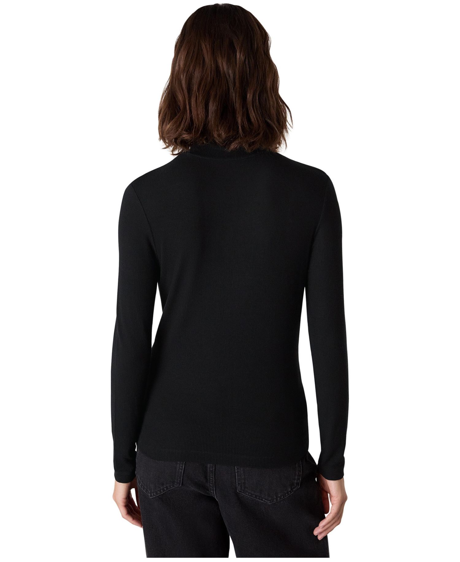 Women's Ribbed Turtleneck Polo
