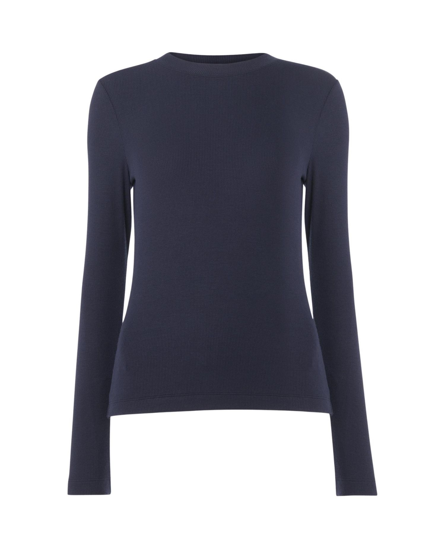 Women's Ribbed Crewneck Knit Top
