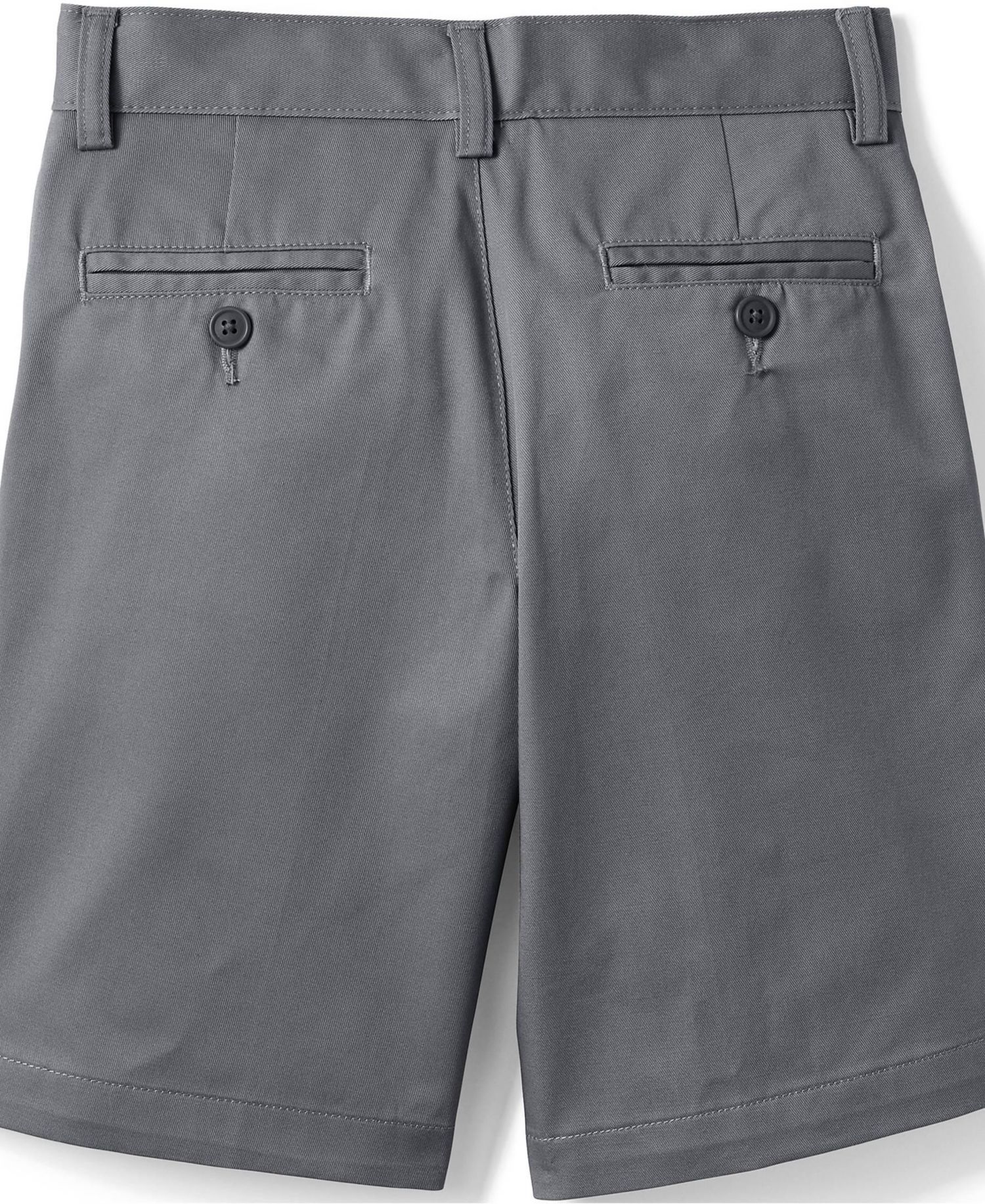 Men's School Uniform Boys Plain Front Blend Chino Shorts