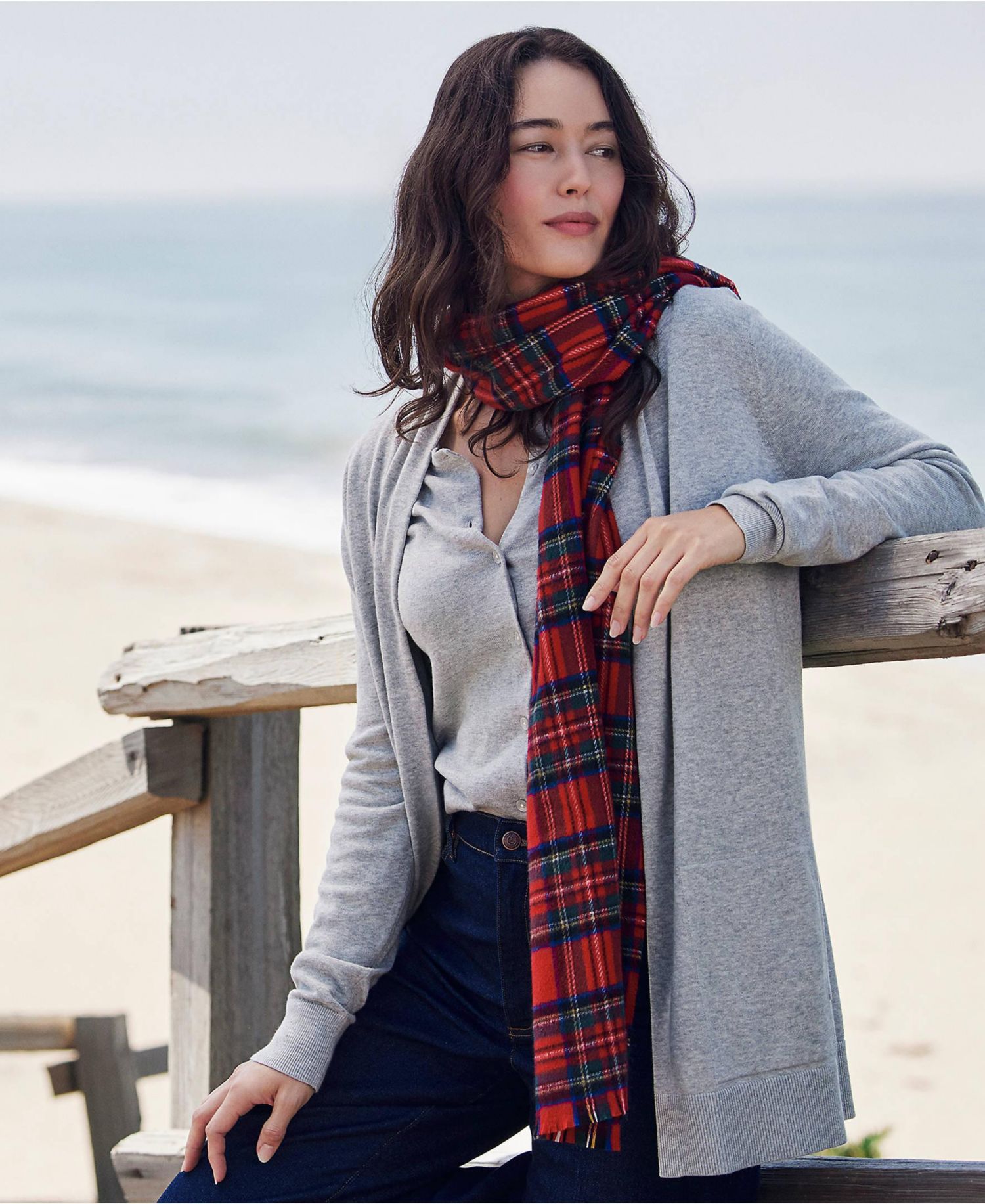 Women's Long Sleeve Open Long Cardigan Sweater
