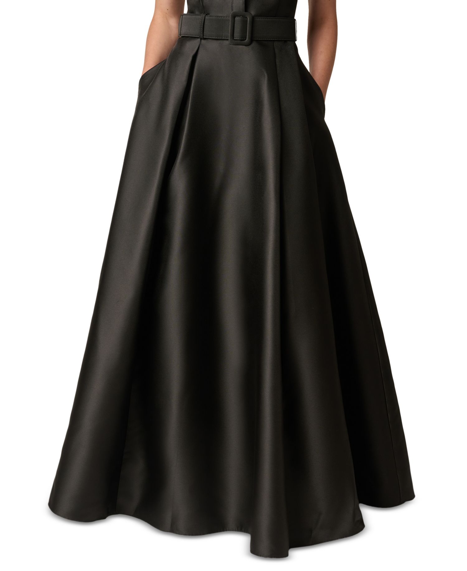 Women's V-Neck Short-Sleeve A-Line Gown