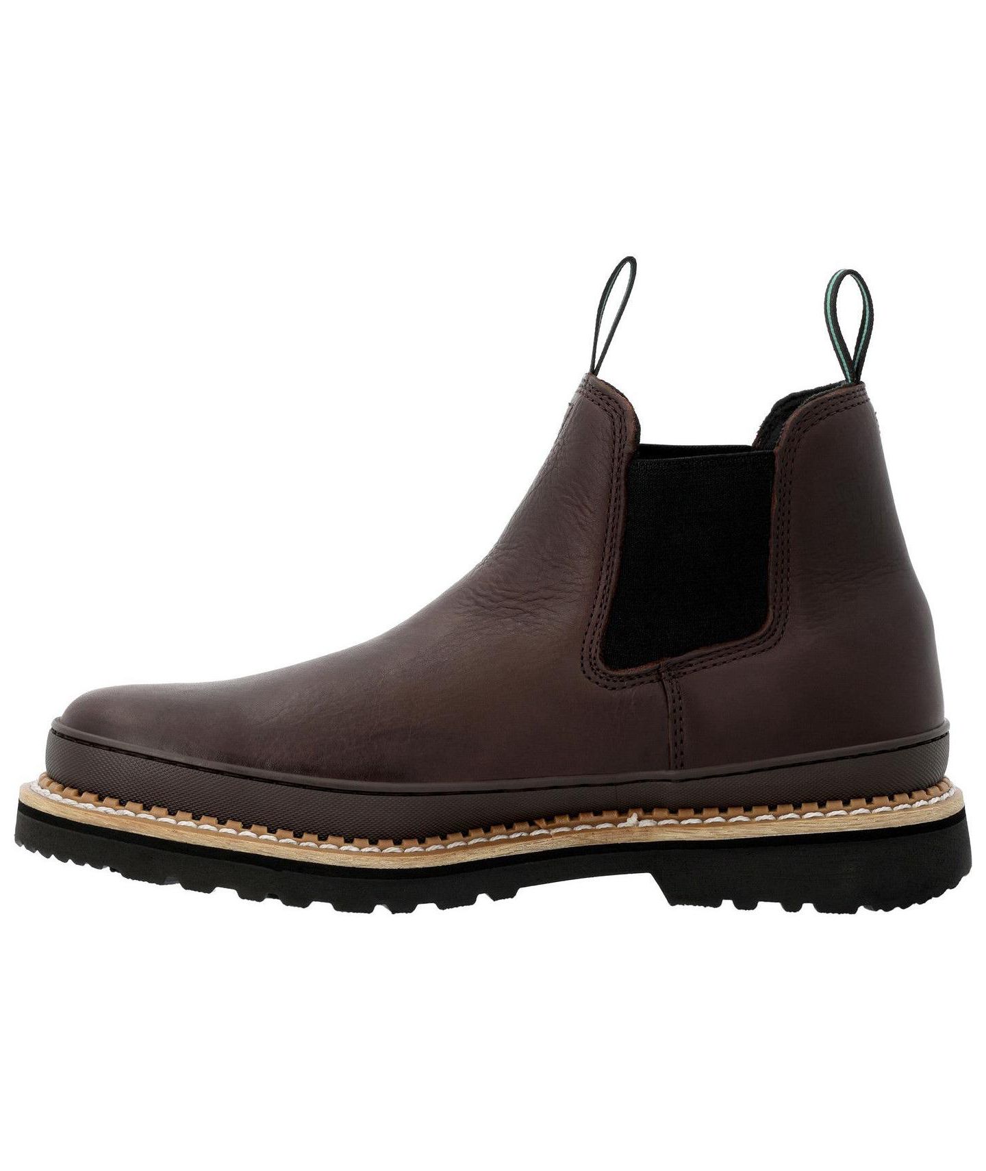 Мужские ботинки GEORGIA BOOT Romeo Pull-On Round Toe Work Boot, цвет: Коричневый — фото 6