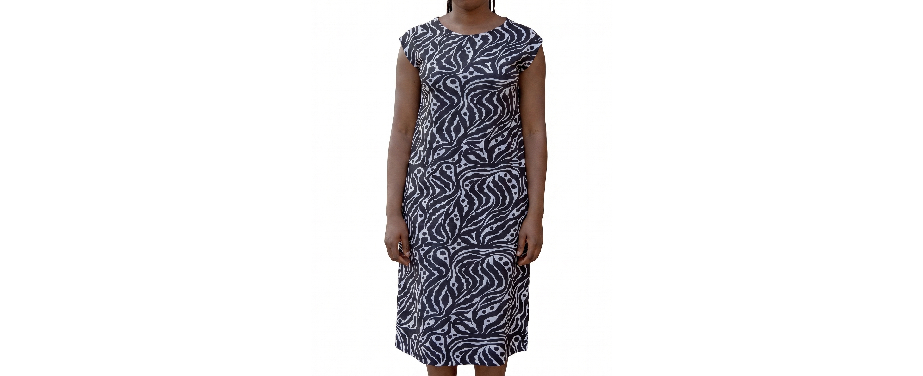 Universal Standard Plus Divine Jersey V-Neck A-Line Midi Dress