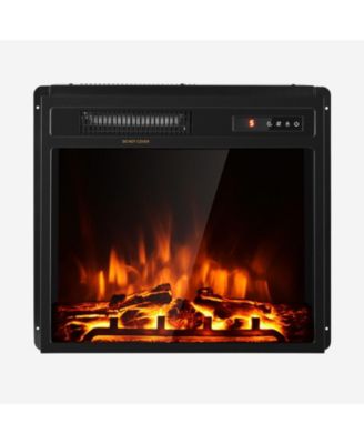 1500W Electric Fireplace Freestanding and Recessed Heater