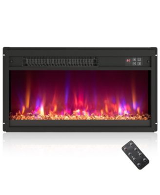 1500W Electric Fireplace Insert with Remote Control