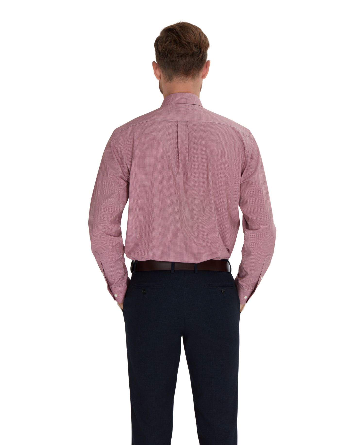 Men's Regular-Fit Houndstooth Dress Shirt