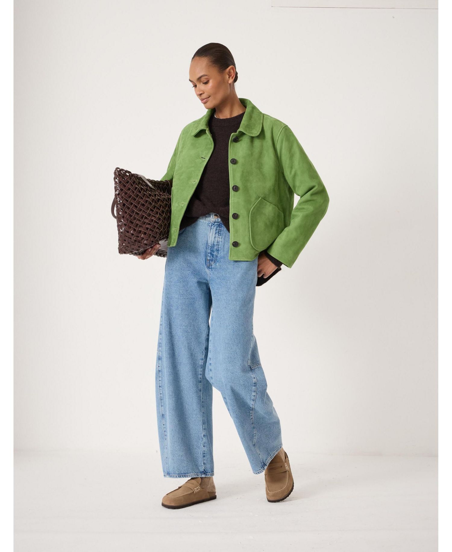 Women's Bree Horseshoe Barrel Leg Jeans
