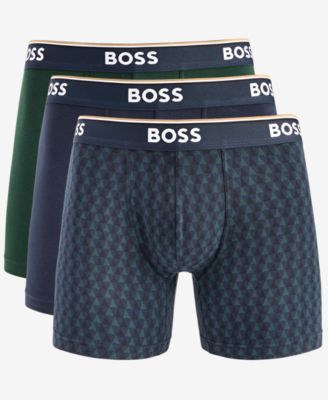 Men's Power Cotton-Blend Boxer Briefs, 3-Pack