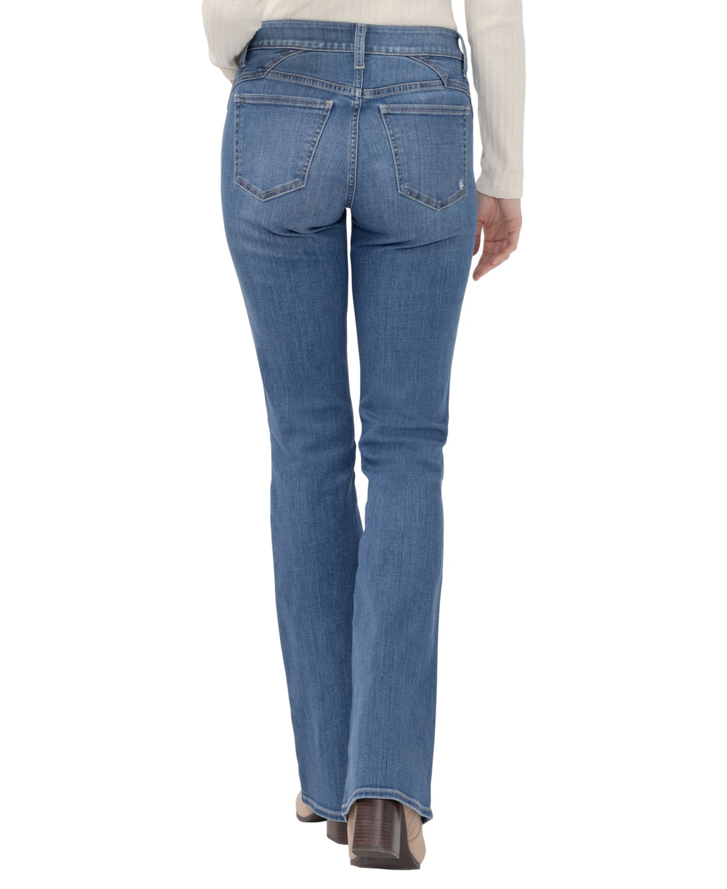 Women's Elyse Mid-Rise Boot-Cut Stretch Jeans