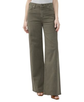 Women's Isbister High-Rise Wide-Leg Cotton-Blend Jeans