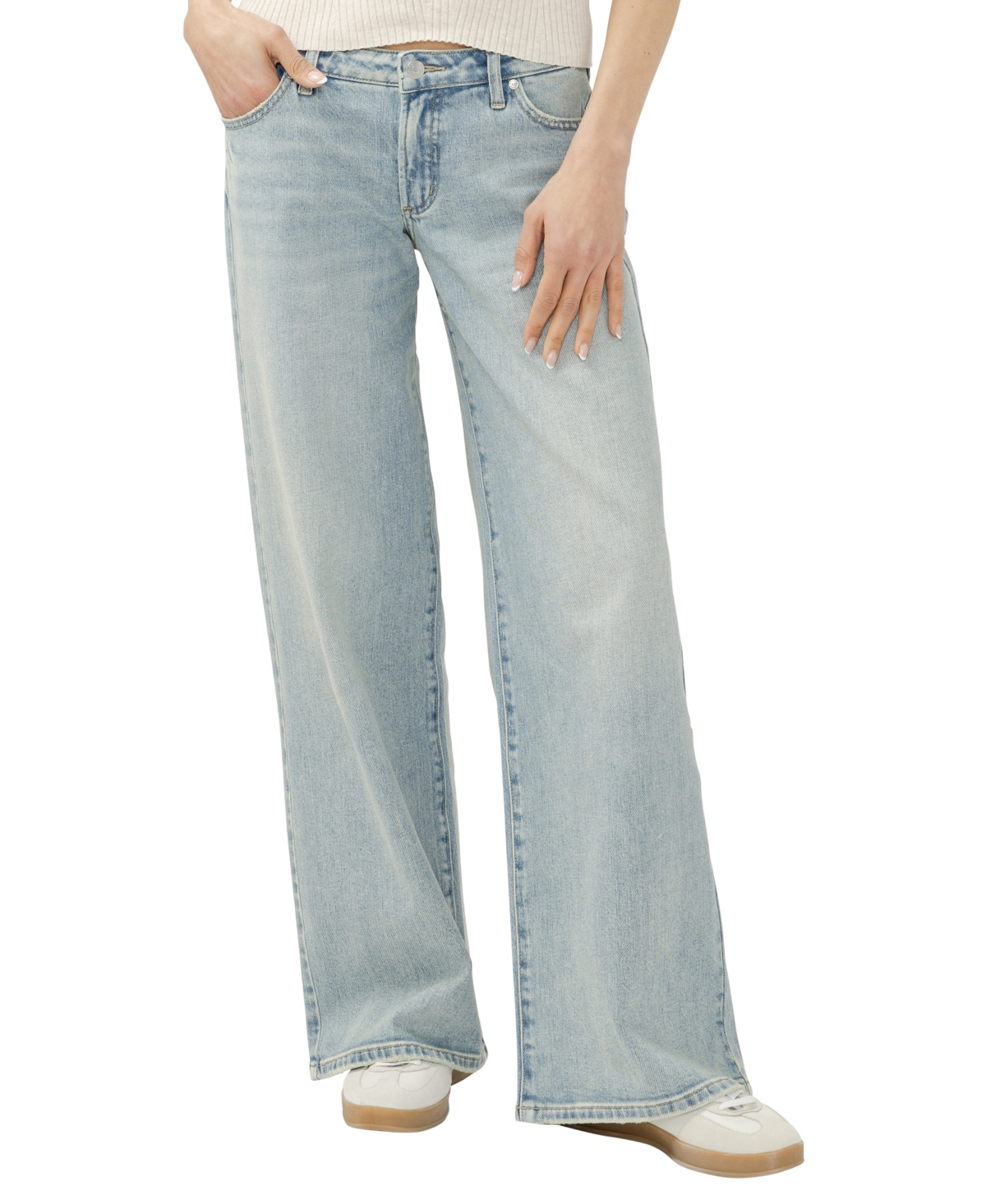Silver Jeans Co. Women's Tuesday Low-Rise Baggy Wide-Leg