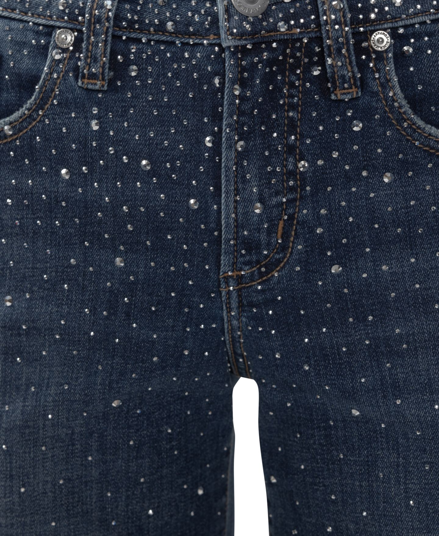 Женские джинсы Silver Jeans Co. Suki Straight Rhinestone Mid-Rise, цвет: Stage Light — фото 4