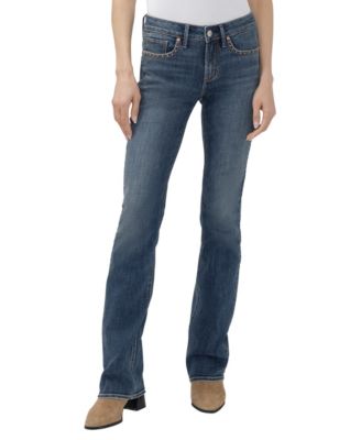Women's Suki Slim Boot Mid-Rise Studded Jeans