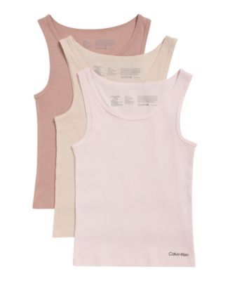 Girls' 6-16 Sleeveless Tank Top, 3-Pack