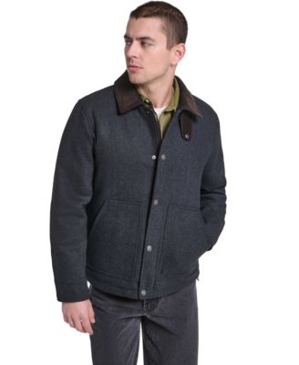 Men's Wool Blend Cord Collar Depot Jacket