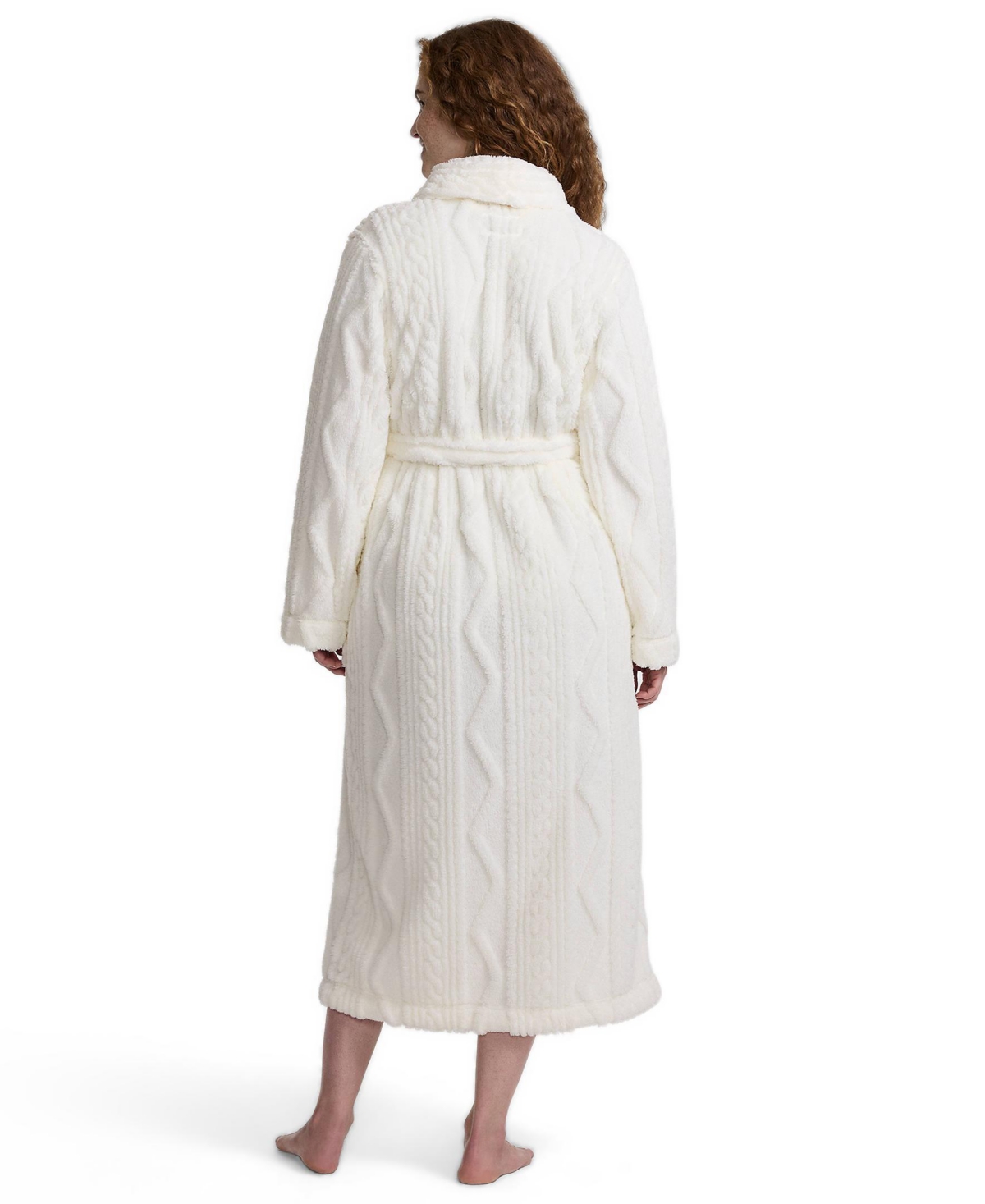 Lands' End Women's Cozy Cable Robe