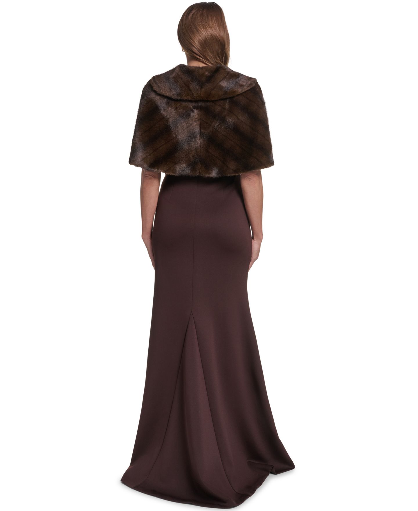 Женские болеро Eliza J Faux-Fur Shrug, цвет: Mnk — фото 5