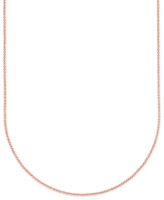 Sparkle Chain 20" Necklace in 10k Rose Gold (2mm)
