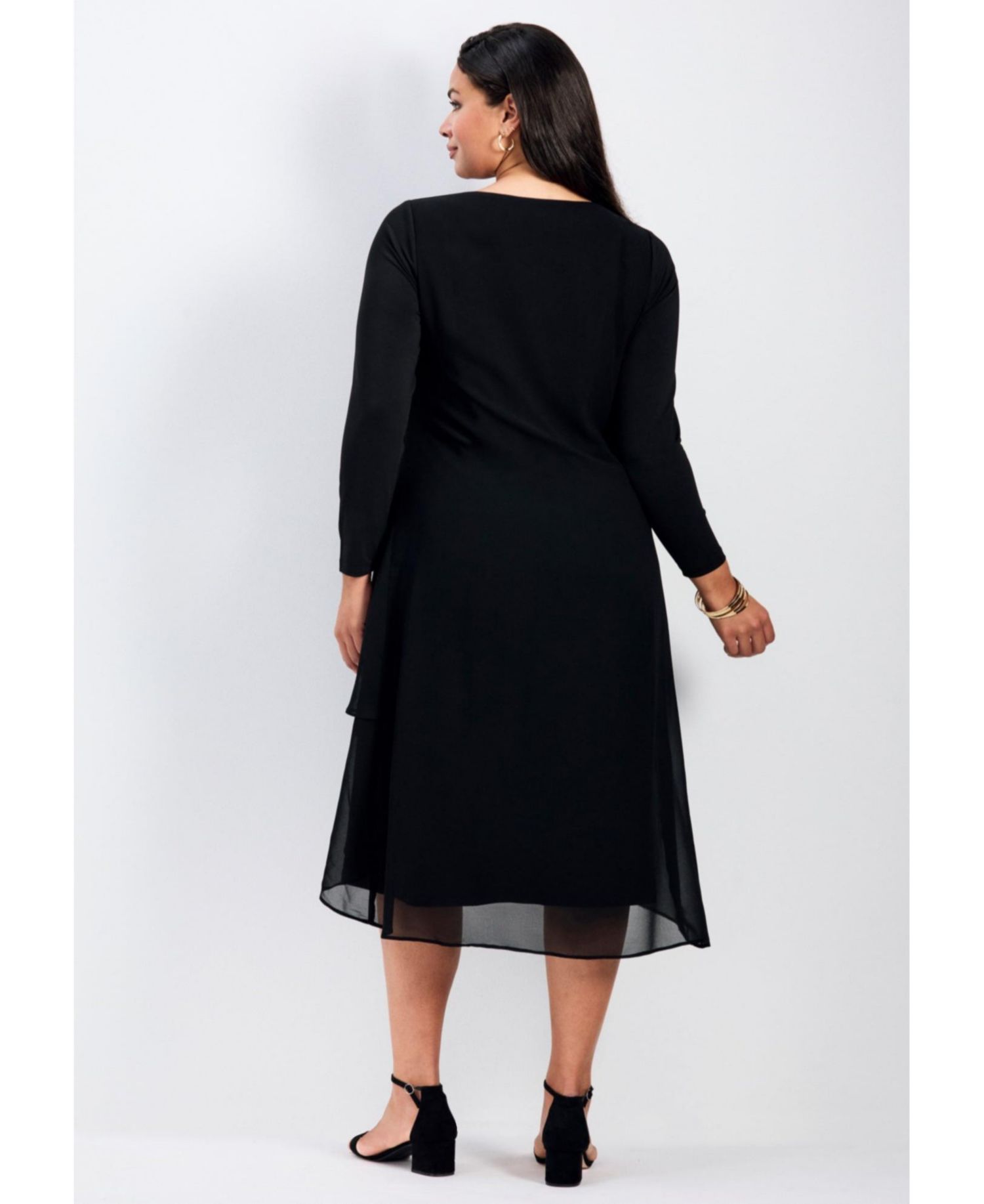 Women's Plus Size Fantasia Chiffon Dress