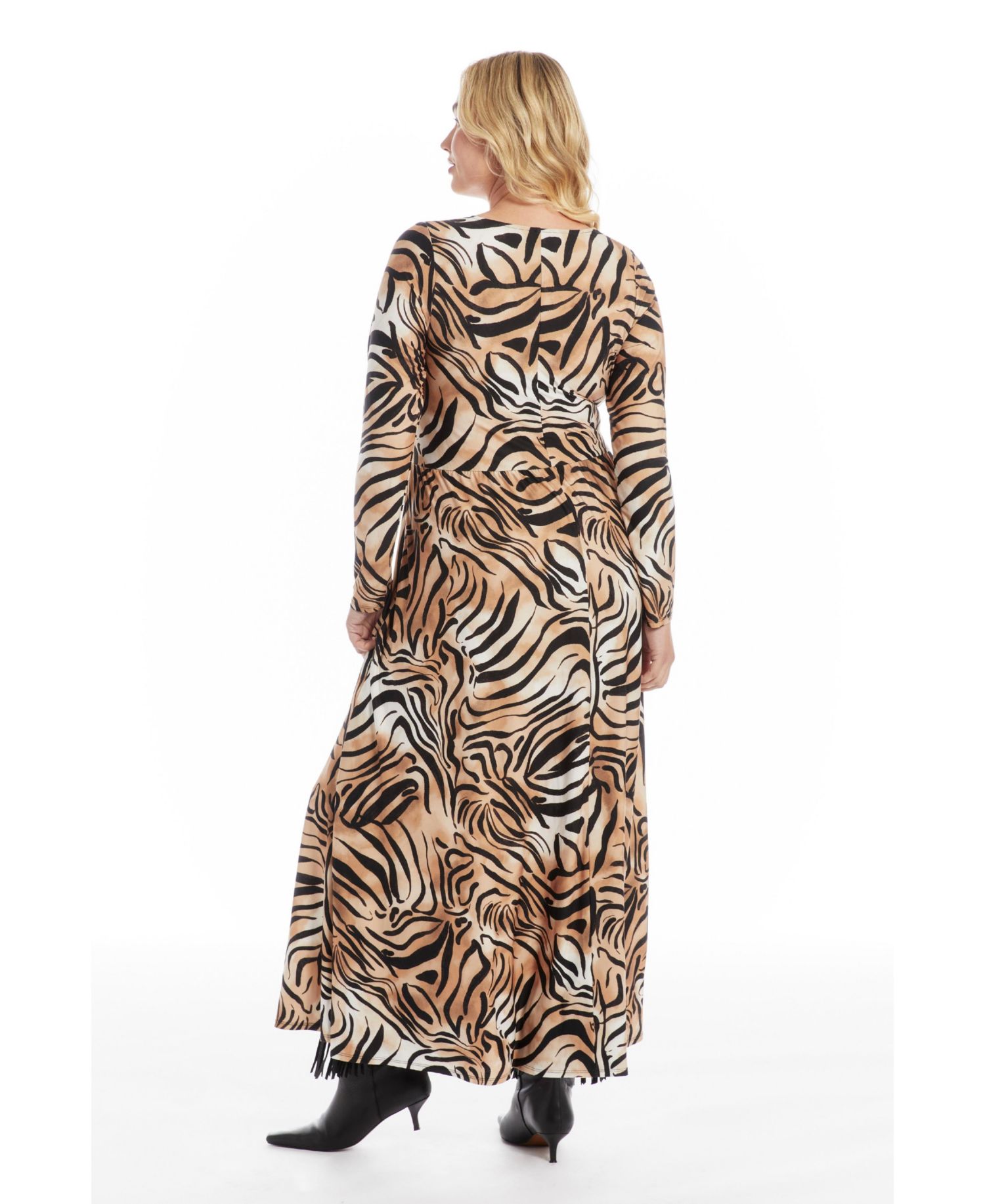 Women's V Neck Maxi Dress
