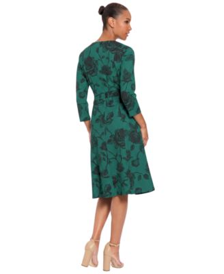 roland mouret green dress Women's Floral Work Dresses roland mouret moon dress