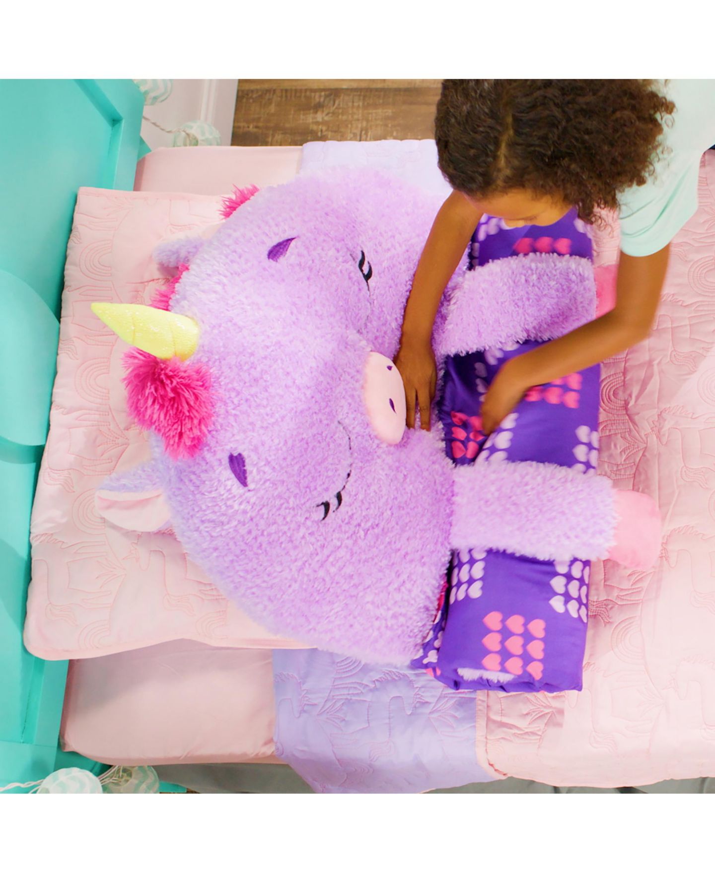 Детская сумка Happy Nappers Unicorn Large Plush Sleeping Bag — фото 7