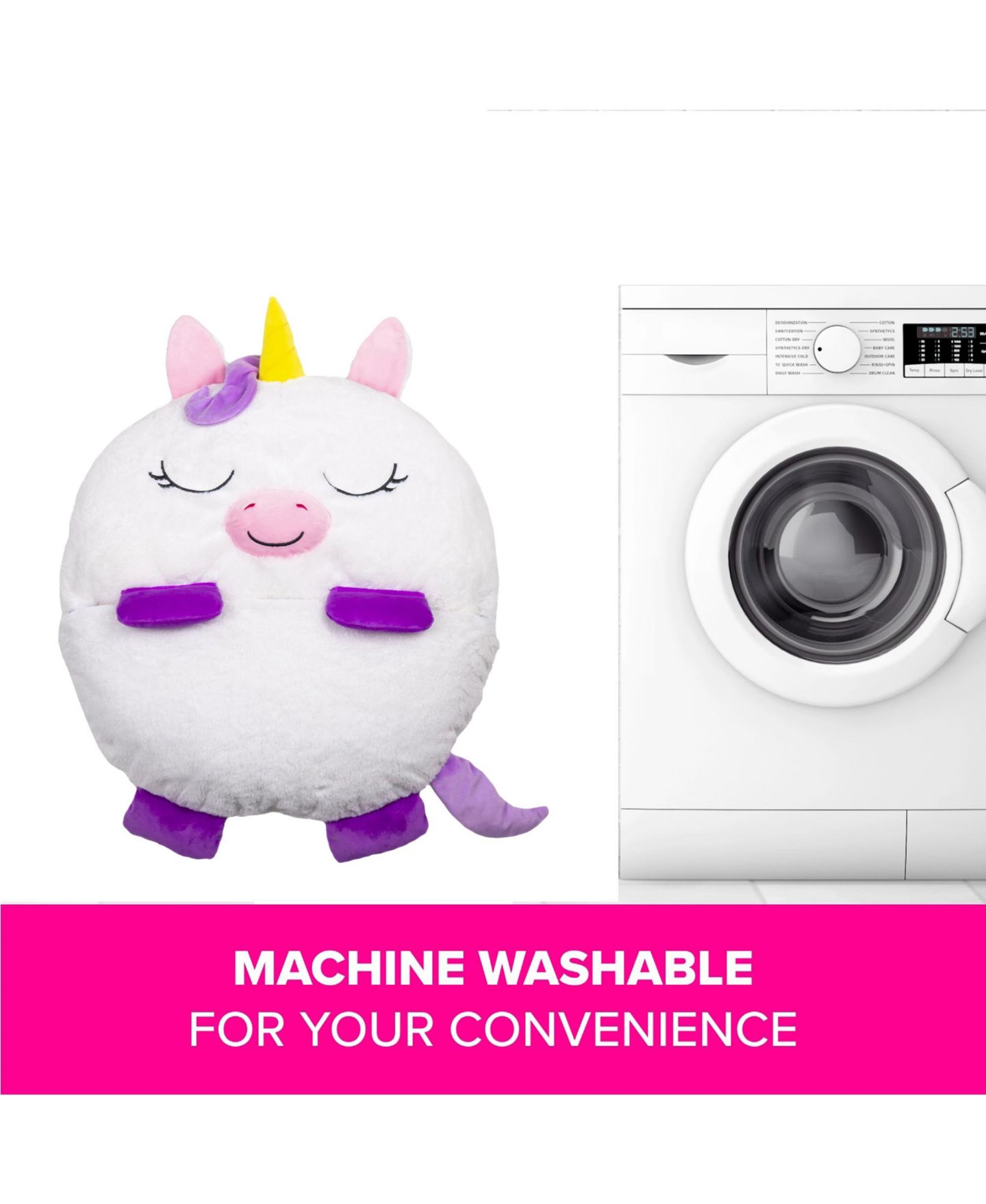 Детская мягкая игрушка Happy Nappers Weighted Unicorn Plush, Large — фото 4