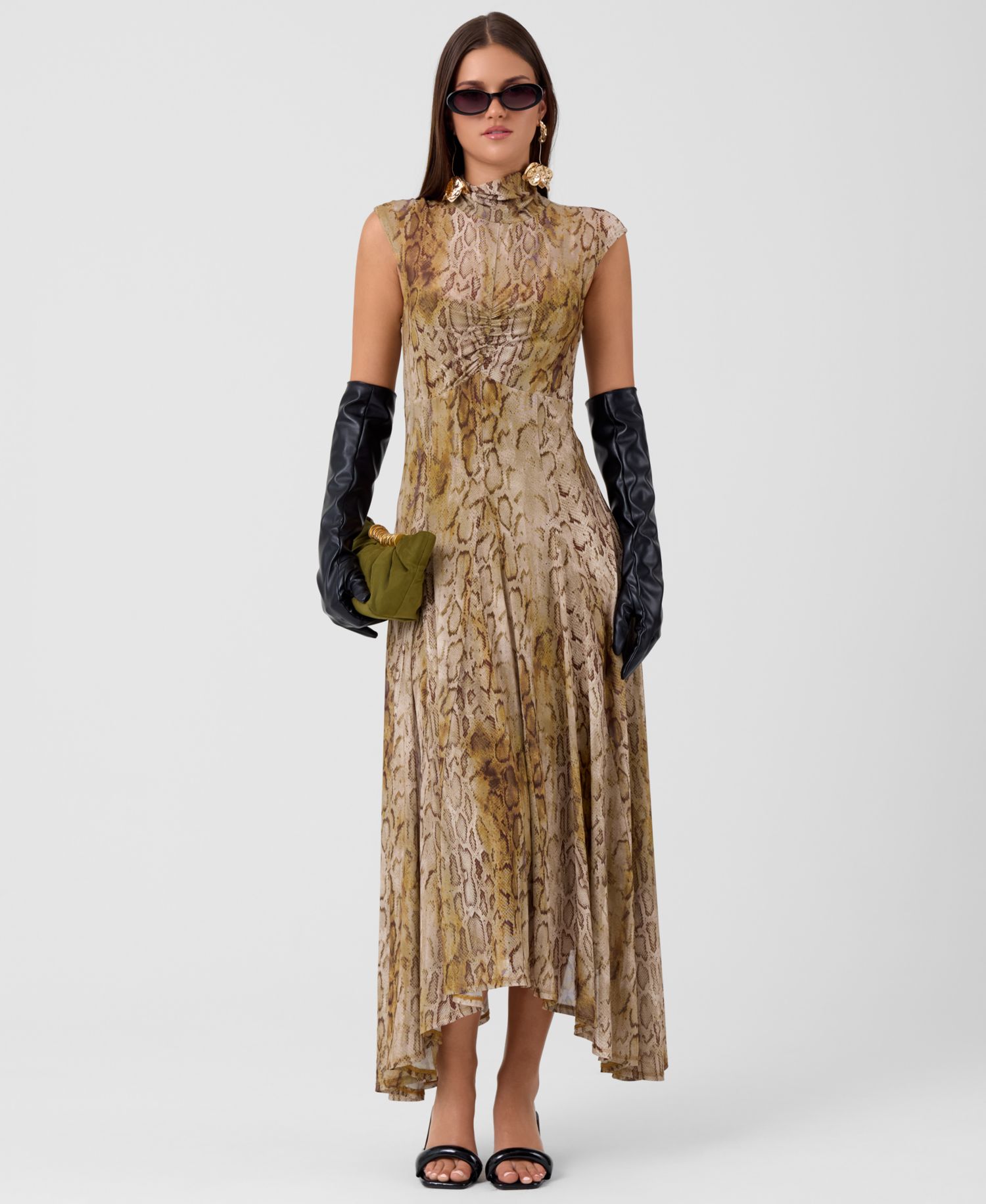 Women's Junette Mock Neck Godet