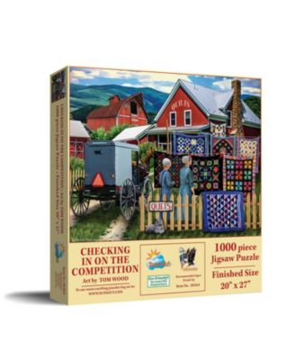 Checking in the Competition 1000 Piece Interlocking Adult Jigsaw Puzzle, Ages 15+