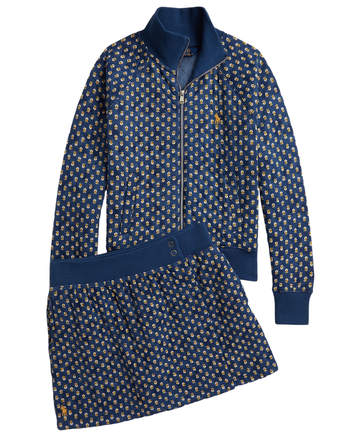 Polo Ralph Lauren Girls' 7-16 Floral Quilted Wrap Skirt