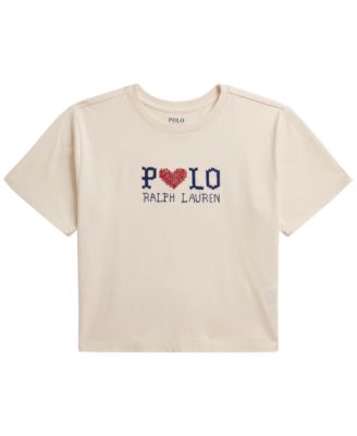 Girls' 7-16 Logo Cotton Jersey T-Shirt