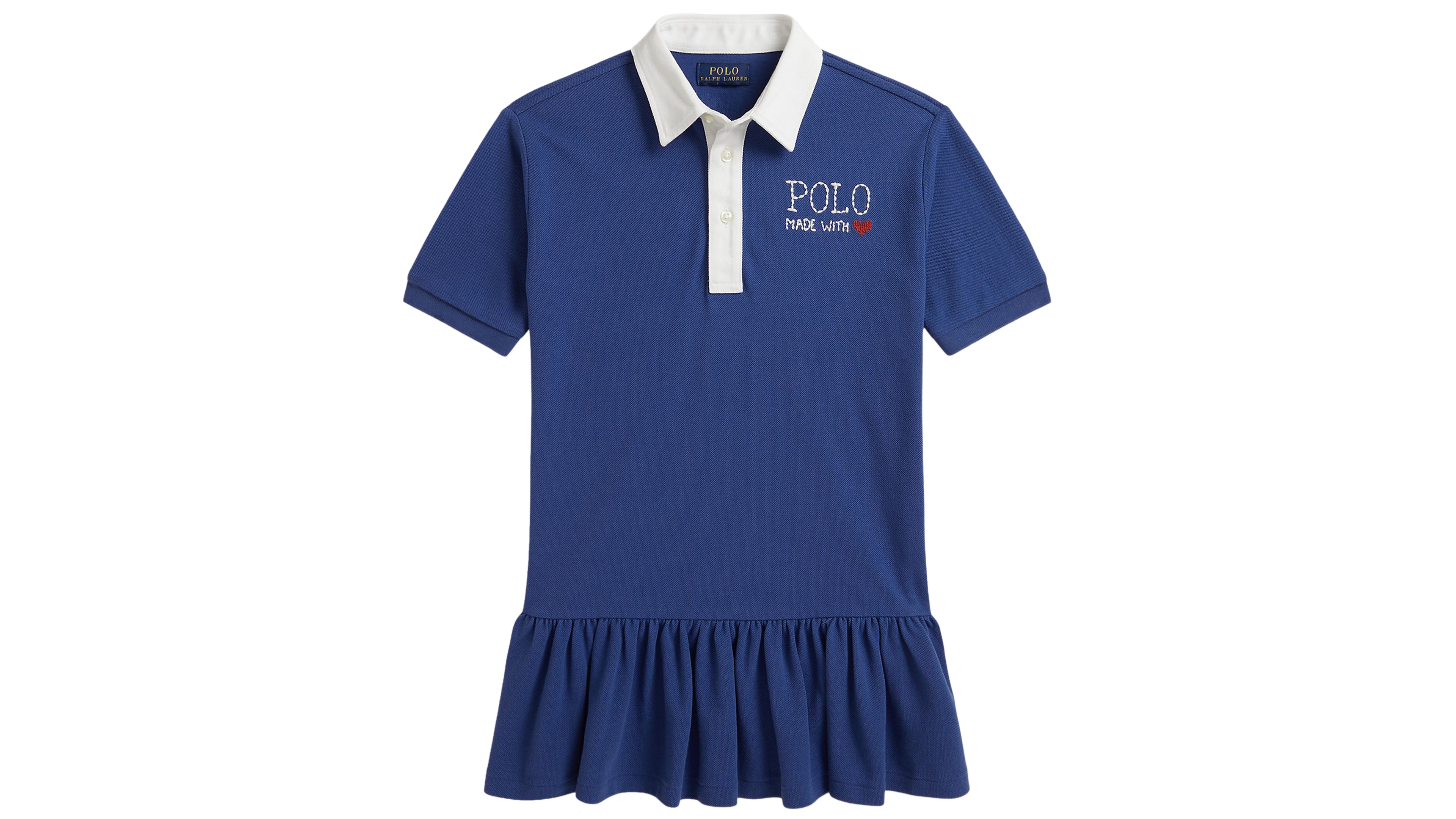 Polo Ralph Lauren Girls' 2T-6X Logo Cotton Mesh Rugby Dress