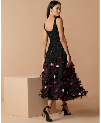 leg slit dress Strapless Double Soft Satin Color:NATURAL which is based on Black Shoes Shoes To