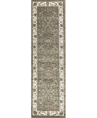 Pesaro Isfahan Sage 2'2" x 7'7" Runner Area Rug