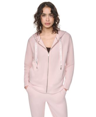 Women's Two-Tone Zip-Front Long-Sleeve Hoodie