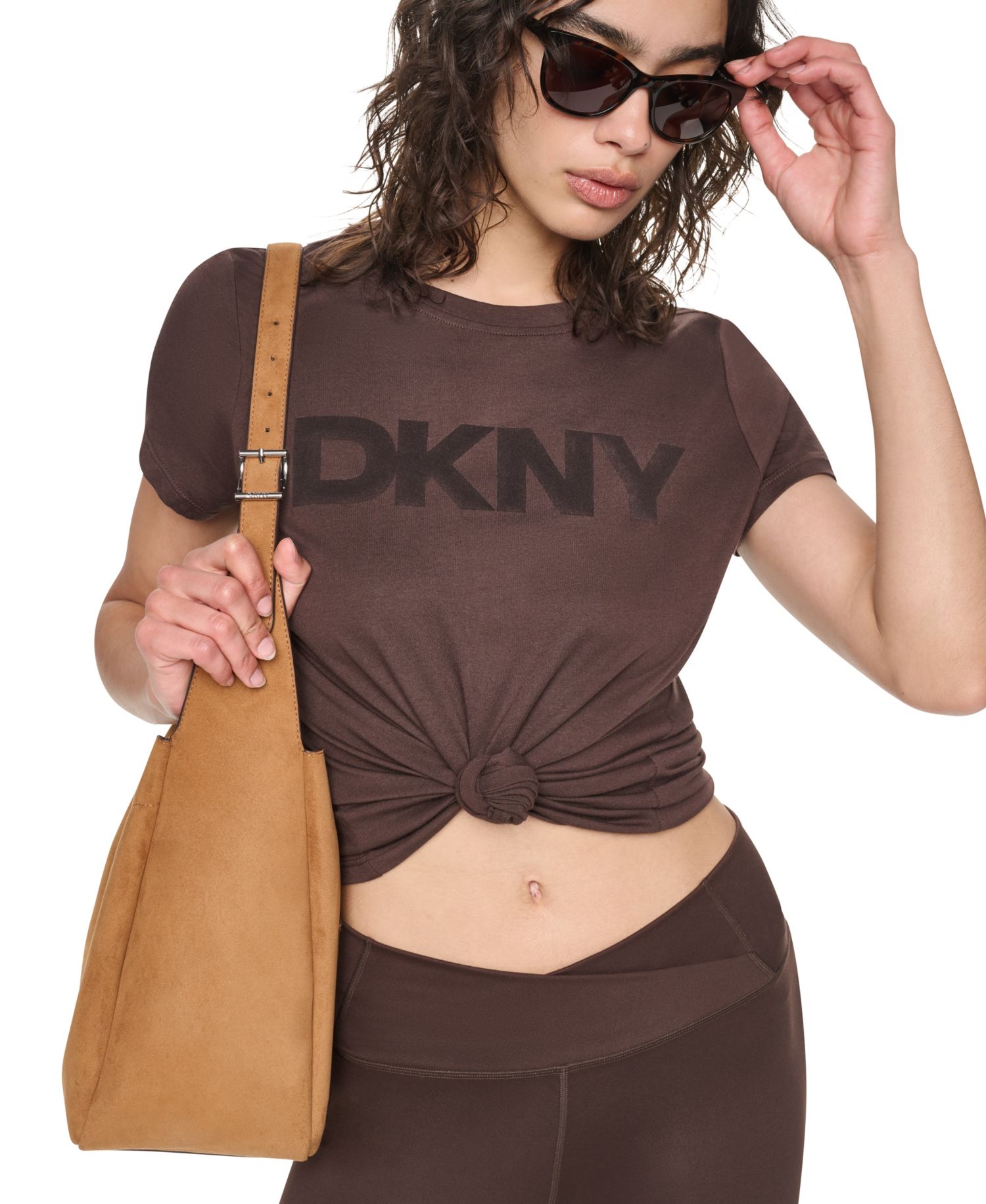 Women's Flocked Logo Crewneck T-Shirt