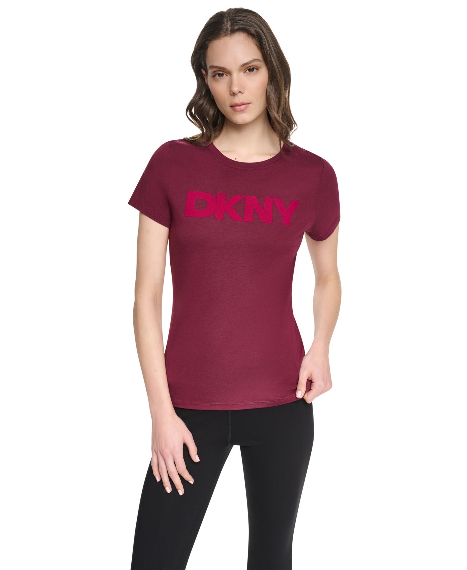 Women's Flocked Logo Crewneck T-Shirt