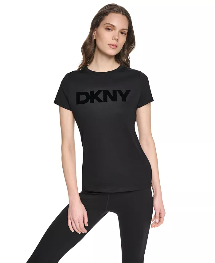 Women's Flocked Logo Crewneck T-Shirt