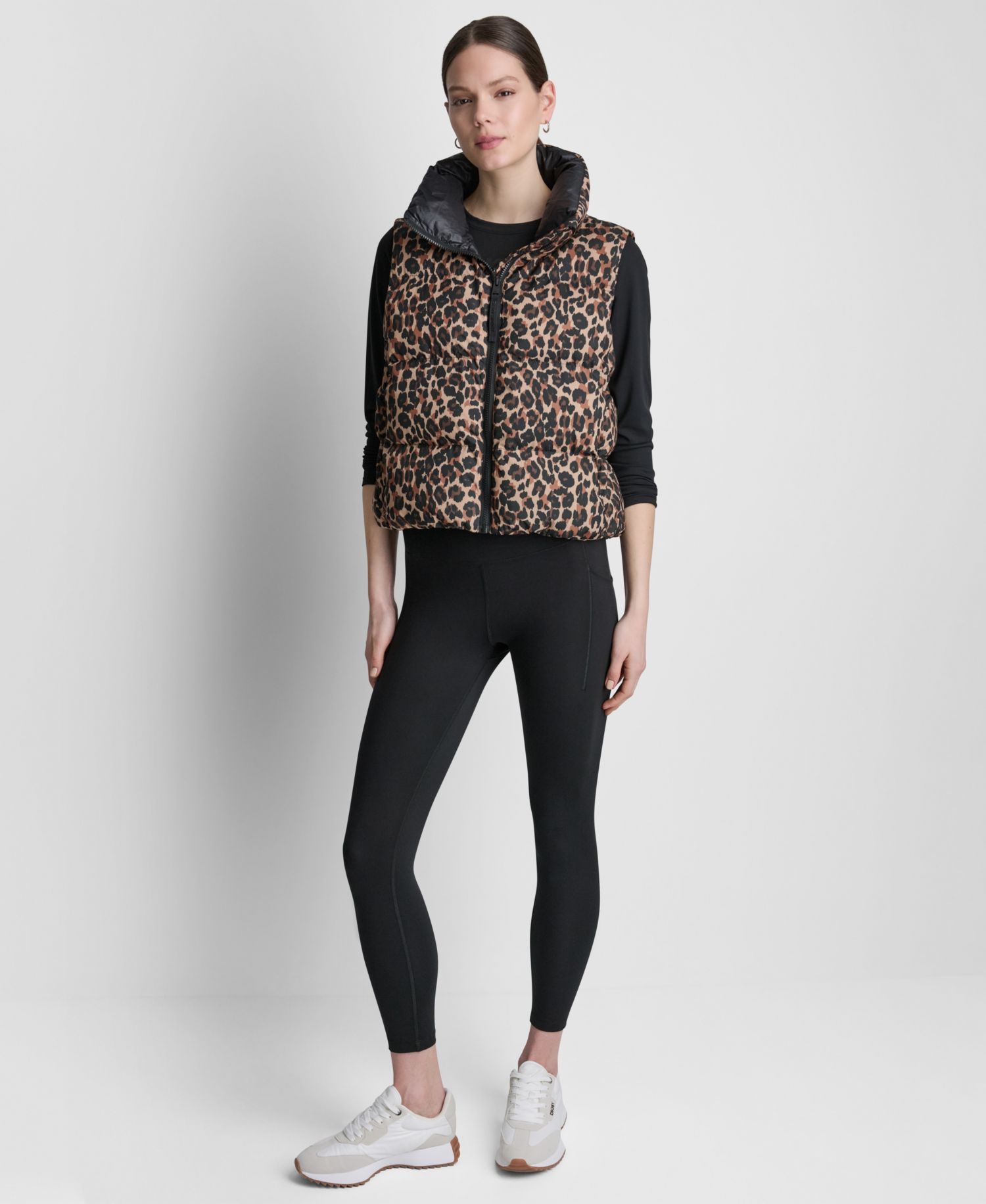 Women's Puffer Animal-Print Vest