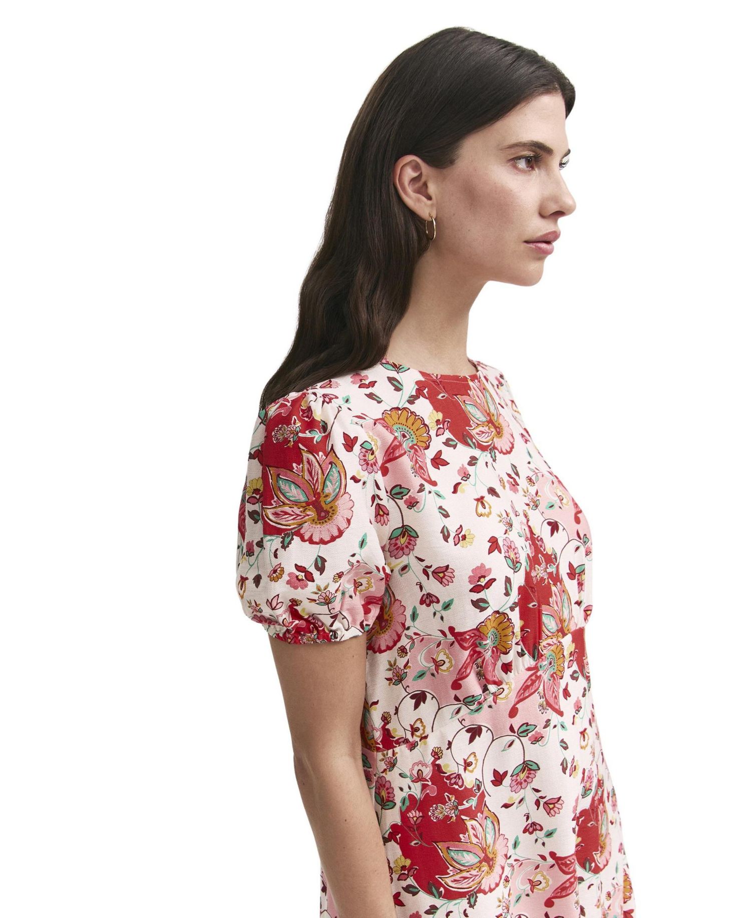 Women's Lili Floral Fit-and-Flare Midi Dress