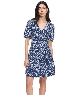 Women's Ensley Floral Empire-Waist Puff-Sleeve Dress