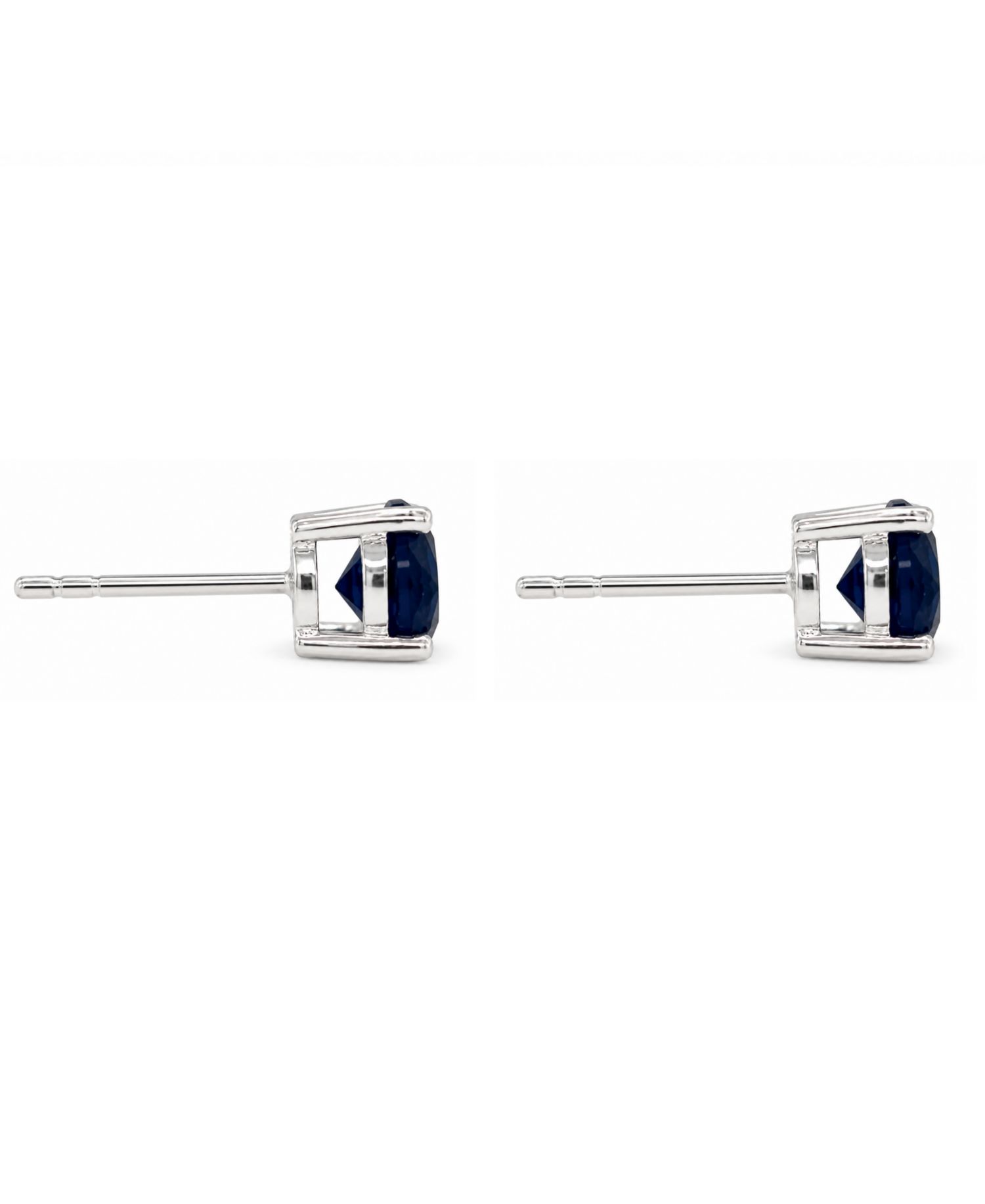 And Now This Glass Stone Stud Earrings in Silver-Plate