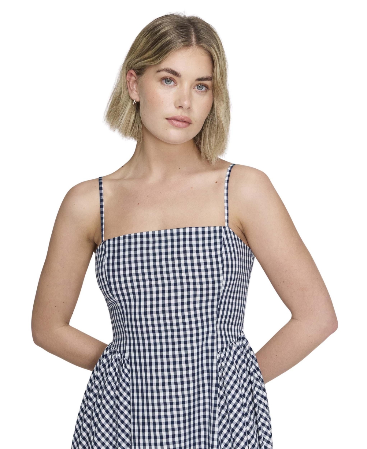 Finery London Women's Romina Cotton Gingham Midi Dress