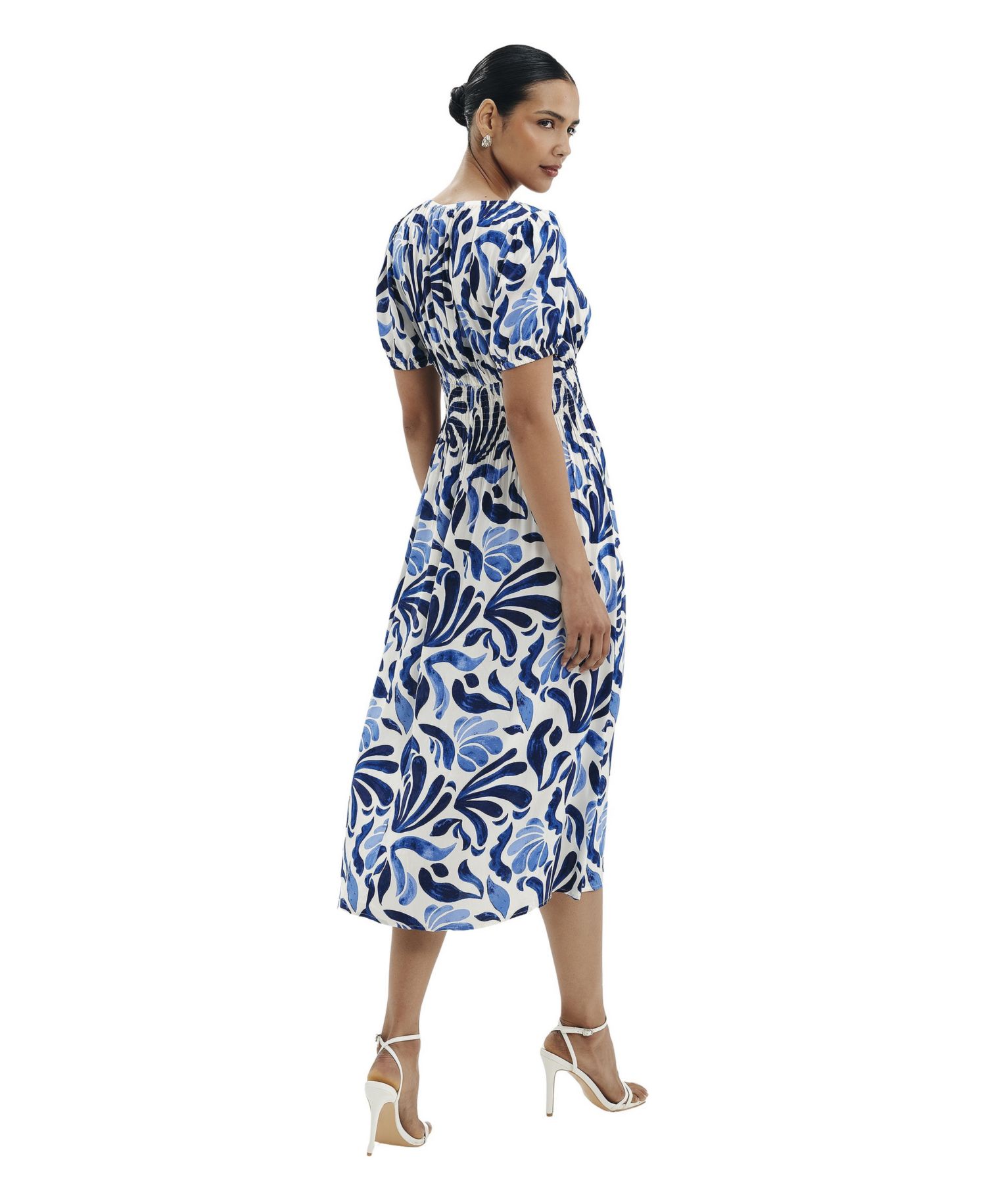 Women's Dolly Abstract-Print A-Line Midi Dress