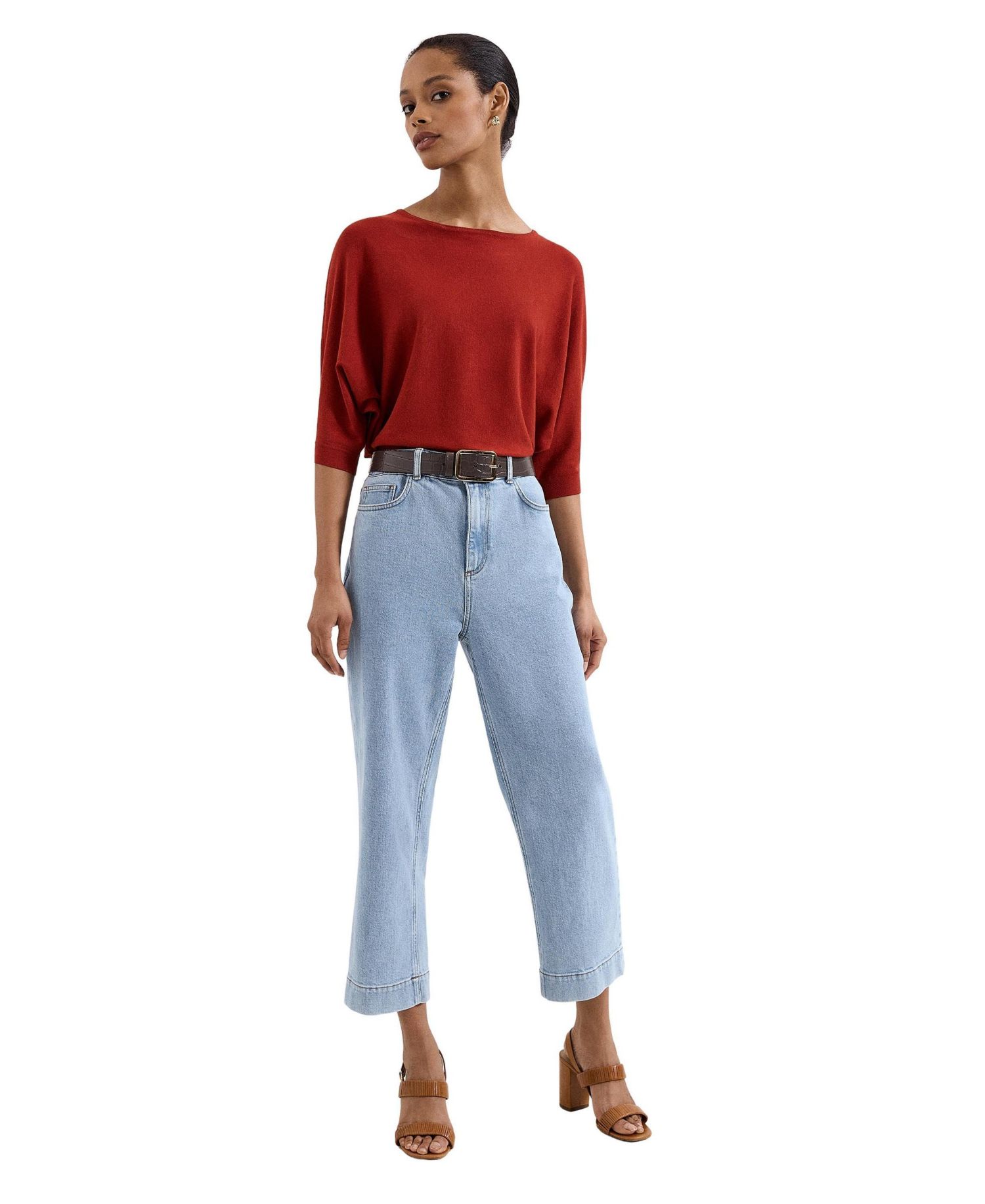 Women's Cristine Boat Neck 3/4-Sleeve Sweater