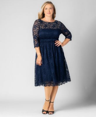 Women's Plus Size Luna Lace Cocktail Midi Dress