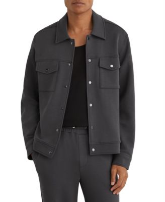Men's Thom Sueded Interlock Jersey Overshirt