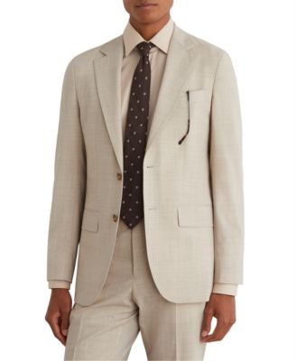 Men's Vita Wool-Blend Pin-Check Single-Breasted Classic-Fit Blazer